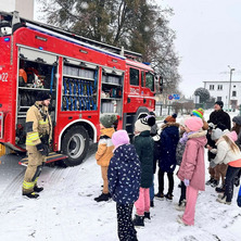 Druhowie z wizytą w SP nr 1 w Koronowie. To była emocjonująca lekcja