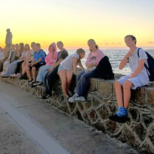 Obóz profilaktyczny w Darłówku. Dzieci i młodzież świetnie się bawiły